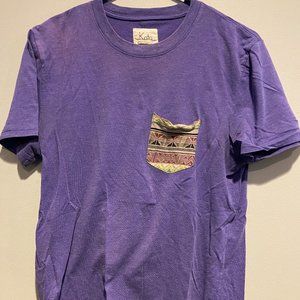 Men's Koto Urban Outfitters Purple Tee w/ Stylish Pocket - Small